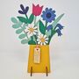 Wooden Spring Flower Bouquet, thumbnail 1 of 4