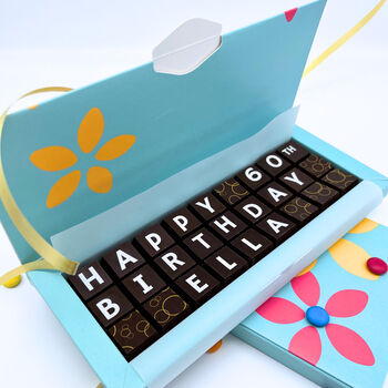 Personalised 80th Birthday Chocolate Box, 3 of 6