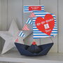Personalised Heart Birthday Boat With Age, thumbnail 5 of 12