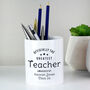 Personalised Greatest Teacher Storage Pot, thumbnail 1 of 2