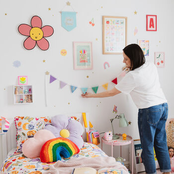 Personalised Felt Bunting Colourful Kids Room Decor, 3 of 11