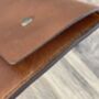 Personalised Tan Leather A5 Travel Documents Wallet, thumbnail 8 of 12
