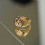 Men's Gold Saint Christopher Steel Signet Ring For Men, thumbnail 3 of 12