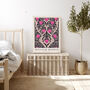 William Morris Pink Hearts Art Print, thumbnail 3 of 4