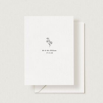 Personalised Wedding Day Wildflower Card, 2 of 4