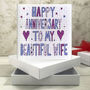 Personalised Wife Anniversary Book Card, thumbnail 1 of 7
