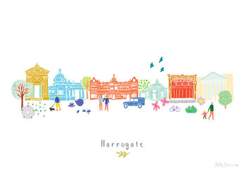 Harrogate Skyline Cityscape Art Print, 3 of 3
