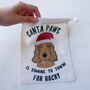 Personalised Santa Dog Treat Bag, thumbnail 1 of 9