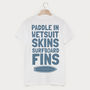 Paddle In Men’s Summer Surf Slogan T Shirt, thumbnail 1 of 2