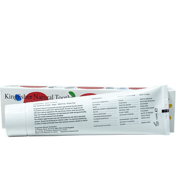 Kingfisher Children's Strawberry Toothpaste With Fluoride 100ml Pack Of Four, 3 of 3