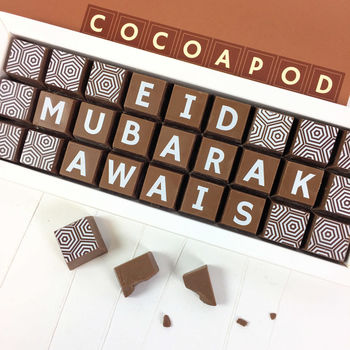 Personalised Chocolates For Ramadan And Eid Mubarak, 3 of 6