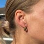 Gold Plated Hoop Earring, thumbnail 1 of 4