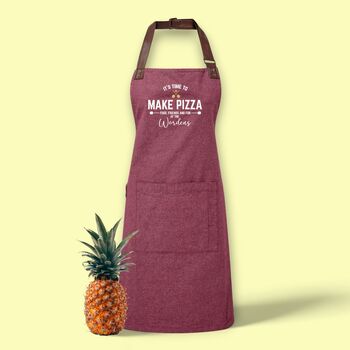 Personalised 'It's Time To Make Pizza' Adult Apron, 3 of 8