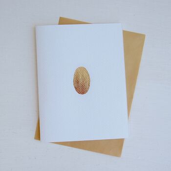 Handmade Golden Egg Gold Leaf Easter Card, 5 of 6
