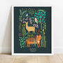 Personalised Jungle Birth Announcement Print, thumbnail 1 of 2