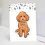 Red Toy Poodle Birthday Card, thumbnail 1 of 3