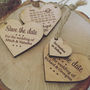 Save The Date Wooden Heart, thumbnail 2 of 6