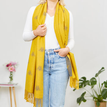 Cashmere Bee Scarf, 2 of 5