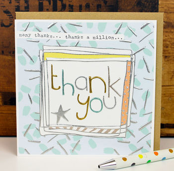 Thank You Card By Molly Mae | notonthehighstreet.com