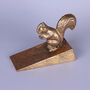 G Decor Sturdy Antique Gold Squirrel Door Stopper Decorative Woodland Door Wedge, thumbnail 2 of 3