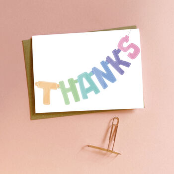 Thanks Banner Greeting Card, 2 of 2