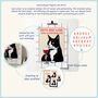 Personalised Cats And Wine Wall Art Print In A4 Or A3, thumbnail 6 of 7