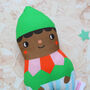 Christmas Elf Bib And Rattle Baby Gift Set, thumbnail 10 of 12