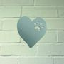 Dog Paw Print Heart Steel Garden Sculpture, thumbnail 3 of 3