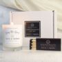 New Home Gift Set Housewarming Candle And Matches Set, thumbnail 1 of 7