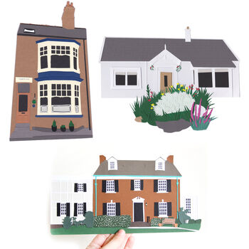 Personalised House Portrait Papercut, 8 of 8