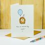 Personalised Birthday Hedgehog Handmade Card, thumbnail 6 of 6
