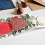 Festive Folded Pomegranate Greeting Card, thumbnail 4 of 10