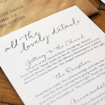 East Coast Wedding Invitation And Save The Date, 7 of 10