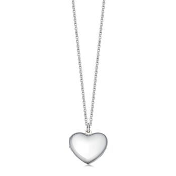 Solid Sterling Silver Heart Locket, 4 of 5
