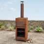 Aged Pizza Oven And Rust Chiminea Garden Heater, thumbnail 3 of 6