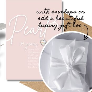 Sparkly Pearl Anniversary Heart Card, 6 of 8