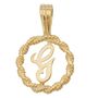 Rope Initial Pendant, thumbnail 7 of 12