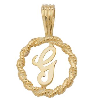 Rope Initial Pendant, 7 of 12