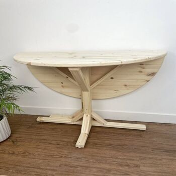 Handmade Folding Fold Down Dining Table, 2 of 8