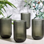 Palermo Set Of Four Grey Ribbed Highball Tumblers, thumbnail 1 of 5