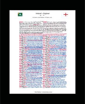 Ireland V England, Six Nations, 2023 Commentary Print, 2 of 2