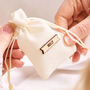 Personalised Ivory / Cream Wedding Favour Bag, thumbnail 1 of 2