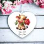 Personalised Cute Rose Animal Cow Decoration, thumbnail 2 of 2