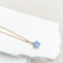 Agate Star Necklace Real 18k Gold Plated, thumbnail 2 of 3
