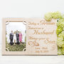 Parents Of Groom Personalised Photo Frame, thumbnail 1 of 3