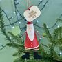 Personalised Padel Ball Santa Bauble, thumbnail 1 of 4