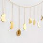 Moon Phase Garland With Chains Boho Wall Hanging, thumbnail 8 of 12