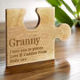 Personalised Free Text Wooden Jigsaw Piece, thumbnail 2 of 2
