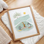 Safari Surf Crew Art Print, thumbnail 2 of 2