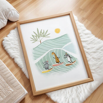 Safari Surf Crew Art Print, 2 of 2